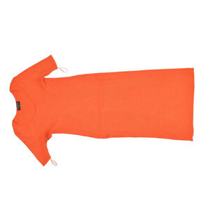 Lane Bryant Long Dress Maxi Size 18/20 Bright Orange Short Sleeve